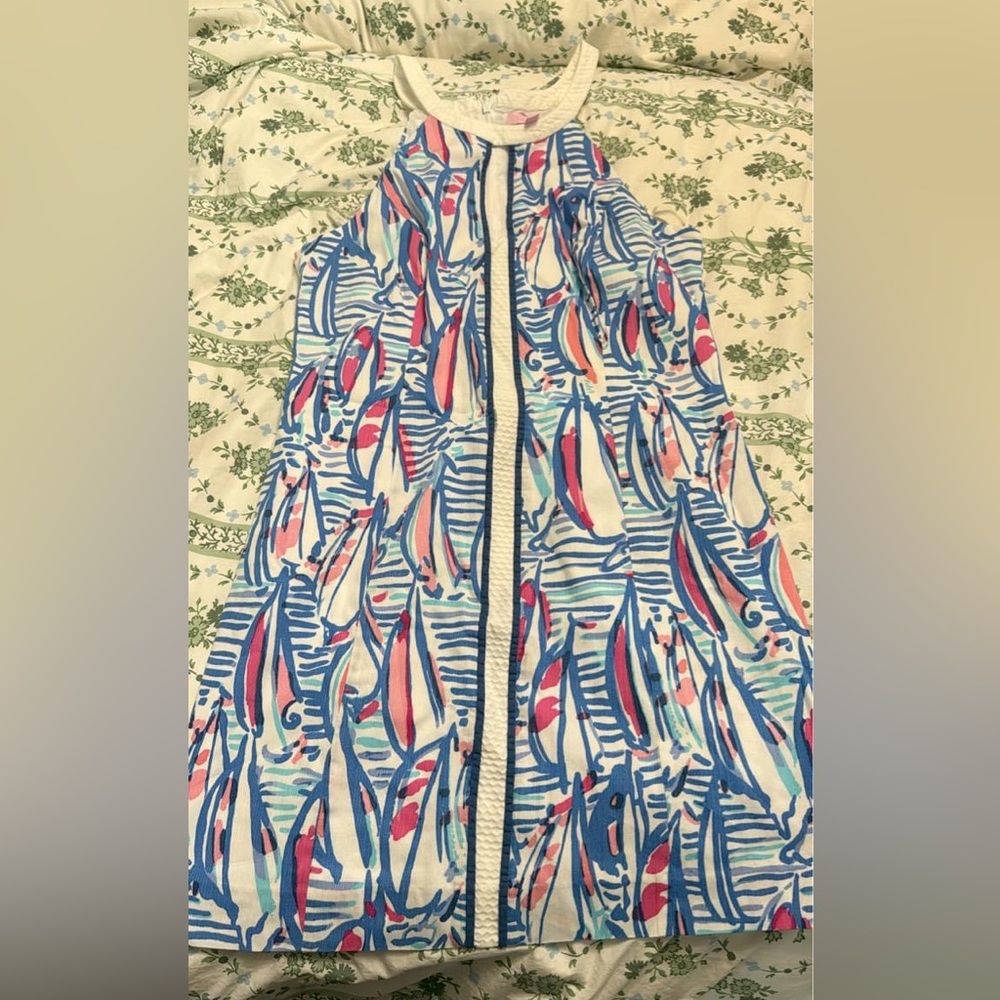 EUC Lilly Pulitzer Red Right Return Shift, Size 12